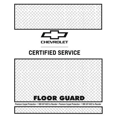 CHEVROLET CERTIFIED SERVICE Floor Guard Floor Mats-1 Case of 500