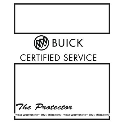 BUICK CERTIFIED SERVICE Protector Floor Mats-1 Case of 500