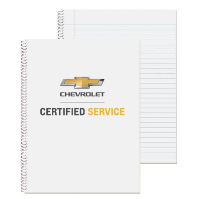 CHEVROLET CERTIFIED SERVICE Economy Composition Notebook