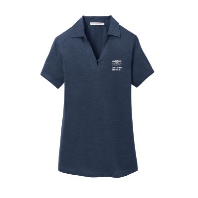 CHEVROLET CERTIFIED SERVICE Ladies Jersey Digi Heather Polo