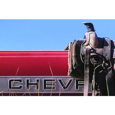 GM Silverado Saddle Red Tension 24x36"