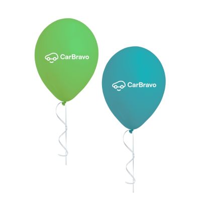 PACK OF GREEN AND BLUE CARBRAVO BALLOONS