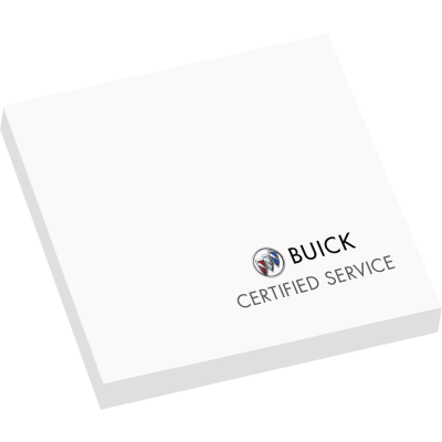 BUICK Certified Service 3" X 3" Adhesive Sticky Notepad