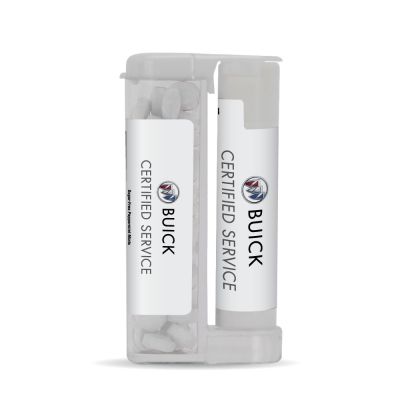 BUICK Certified Service Flip-Top Duo with Sugar Free Mints and SPF 15 Lip Balm