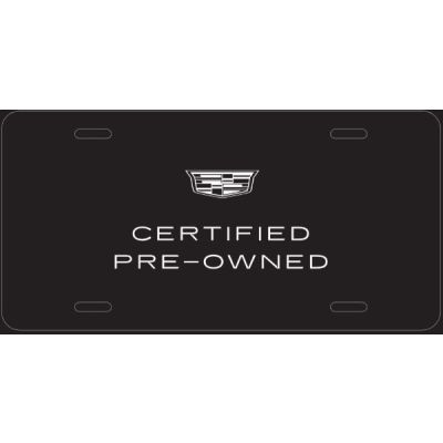 2024 CADILLAC CPO BLACK LICENSE PLATE