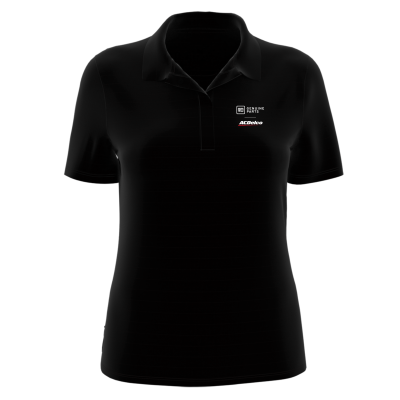 GM ACDelco Ladies' Callaway Eco Horizontal Textured Polo-BLACK-SM