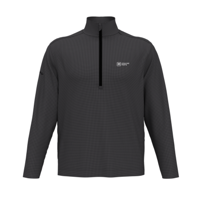 GM Genuine Parts Callaway Houndstooth 1/4-Zip Pullover-BLACK-SM