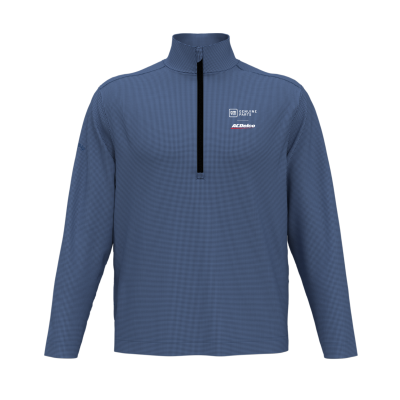 GM ACDelco Callaway Houndstooth 1/4-Zip Pullover-BLUE-SM