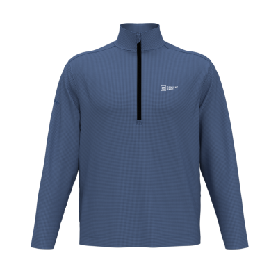 GM Genuine Parts Callaway Houndstooth 1/4-Zip Pullover-BLUE-SM