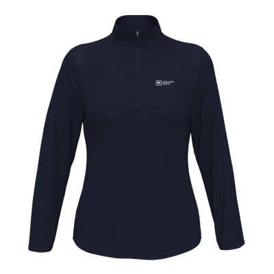GM Genuine Parts Ladies' Callaway Diamond Quilted Fleece 1/4-Zip-BLUE-SM