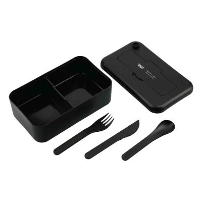 CADILLAC Bamboo Fiber Lunch Box with Utensils