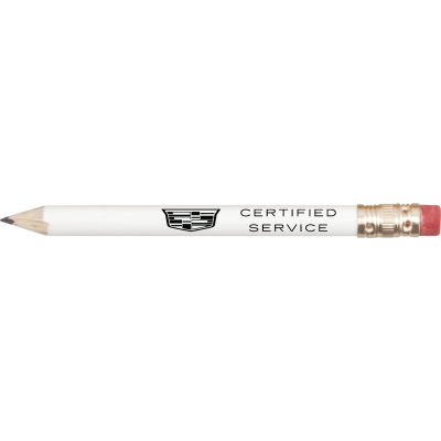 CADILLAC Round Wooden Golf Pencil With Eraser
