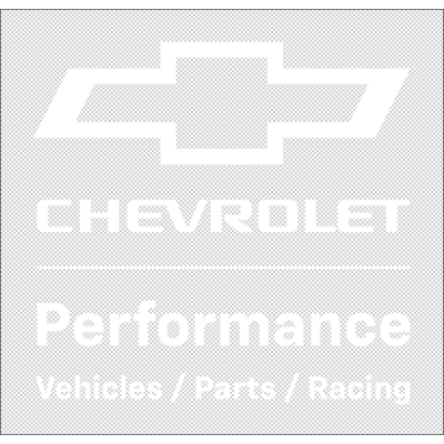 CHEVROLET PERFORMANCE 1-C TAGLINE LOGO - VERT/NEG  (CLICK ON ICON FOR ALL EXTENSIONS)