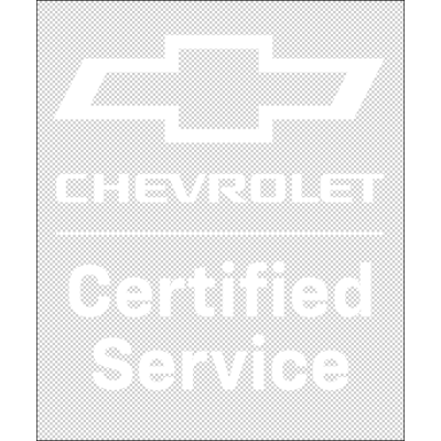 CHEVROLET CERTIFIED SERVICE 1-C LOGO - VERT/NEG  (CLICK ON ICON FOR ALL EXTENSIONS)