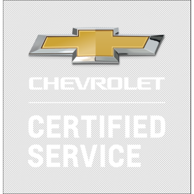 CHEVROLET CERTIFIED SERVICE LOGO - VERT/NEG (CLICK ON ICON FOR ALL EXTENSIONS)