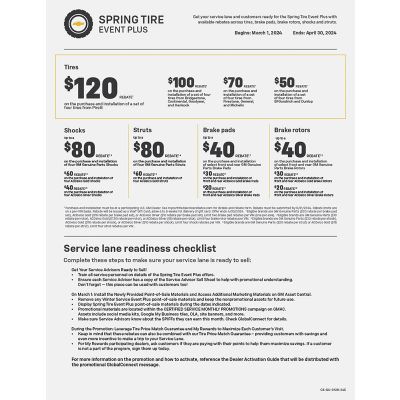 GUIDE - CHEVROLET SPRING SERVICE EVENT - ELECTRONIC