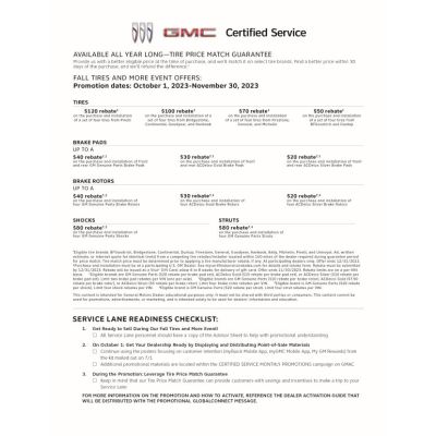 GUIDE - BUICK GMC CERTIFIED SERVICE FALL LAUNCH (EA)