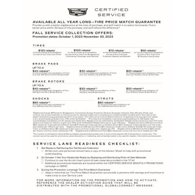 GUIDE - CADILLAC CERTIFIED SERVICE FALL LAUNCH (EA)
