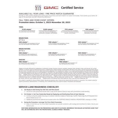 GUIDE - BUICK GMC CERTIFIED SERVICE FALL LAUNCH ELECTRONIC (