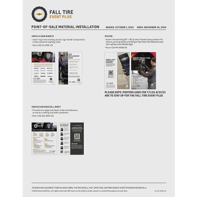 GUIDE - CHEVROLET FALL TIRE EVENT - ELECTRONIC