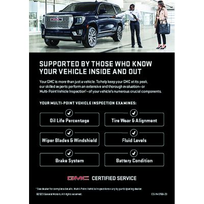 INSERT - GMC CERTIFIED SERVICE WINTER ACRYLIC (EA)