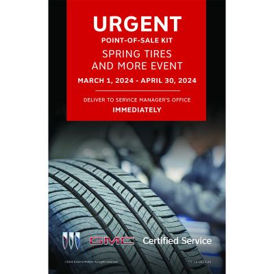 LABEL - BUICK GMC CERTIFIED SERVICE SPRING BOX (EA)