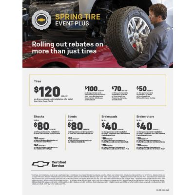 SELL SHEET - CHEVROLET SPRING SERVICE EVENT ELECTRONIC, 1 St