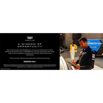 Cadillac MobileService+ Window Cling - August 2023