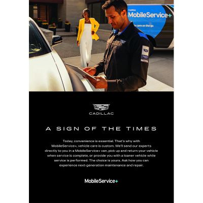 Cadillac MobileService+ Acrylic Sign Insert - August 2023
