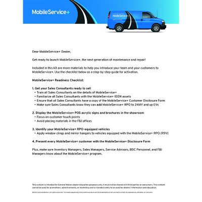 MobileService+ Launch Guide- August 2023