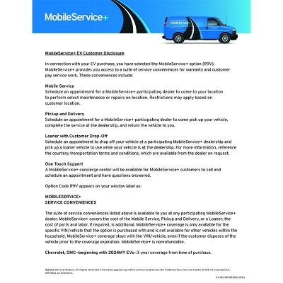 MobileService+ Terms and Conditions Sheet RPO