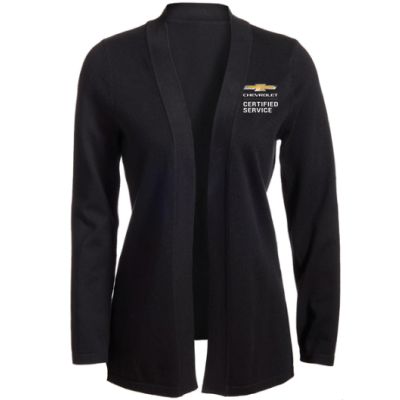 CHEVROLET CERTIFIED SERVICE Open Cardigan Ladies Sweater