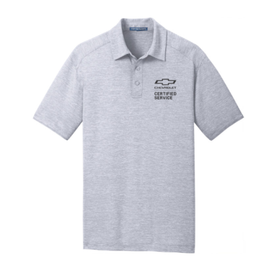 CHEVROLET CERTIFIED SERVICE Port Authority Men's Jersey Digi Heather Polo