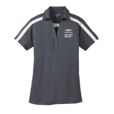 CHEVROLET CERTIFIED SERVICE Performance Ladies Colorblock Stripe Polo