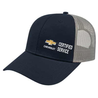 Chevrolet Certified Service Low Profile Trucker Cap with Modified Flat Bill