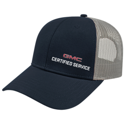GMC Certified Service Low Profile Trucker Cap with Modified Flat Bill
