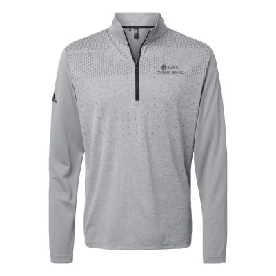 Buick Men's Adidas Heather Block Print Quarter-Zip Pullover