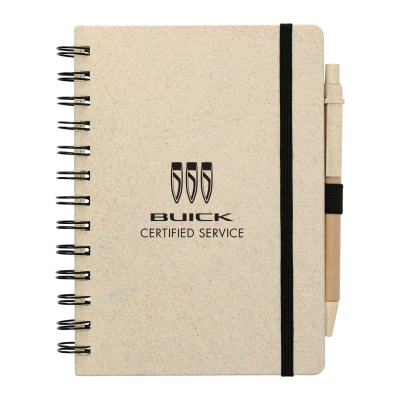 Buick 5" x 7" Wheat Straw Notebook With Pen