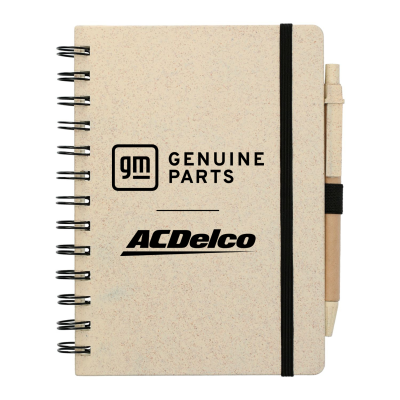 GM ACDelco 5" x 7" Wheat Straw Notebook With Pen
