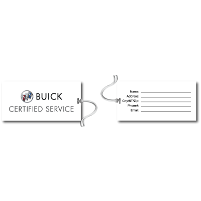 BUICK Certified Service, Bag Tag with Clear Loop