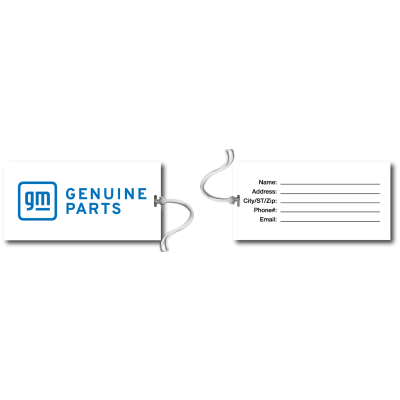 GM Genuine Parts  Bag Tag with Clear Loop