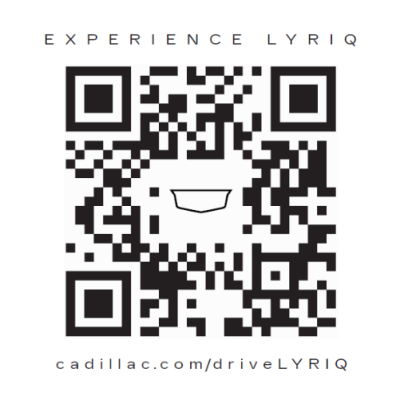 2.5x2.5 Cadillac LYRIQ Clings to support Cadillac CTA Program - Pack of 5