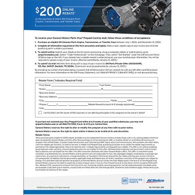 FORM - ISC POWERTRAIN PRIVATE OFFER REBATE