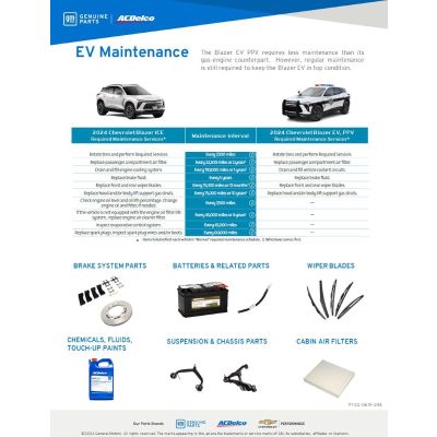 SELL SHEET - BLAZER EV PPV POPULAR PARTS