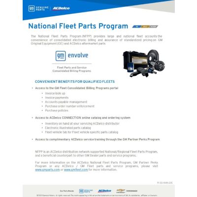 SELL-SHEET - NATIONAL FLEET PARTS PROGRAM