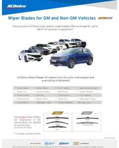 SELL SHEET - GOLD AND SILVER WIPER BLADES