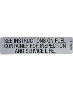 LABEL - COMPRESSED NATURAL GAS FUEL ONLY - BULL 13365 (EACH)
