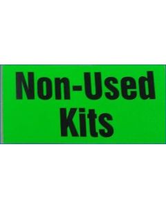 LABEL - NON-USED KITS - GREEN SHIPPING RECALL LABEL 3X5" EA