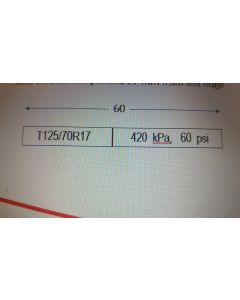 LABEL - 2018 BUICK REGAL TIRE PRESSURE BULL 18109 (SHEET/10)