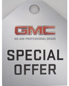 GMC SPECIAL OFFER HANG TAG
